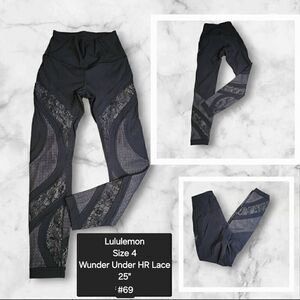 Lululemon Size 4 Wunder Under Lace HR